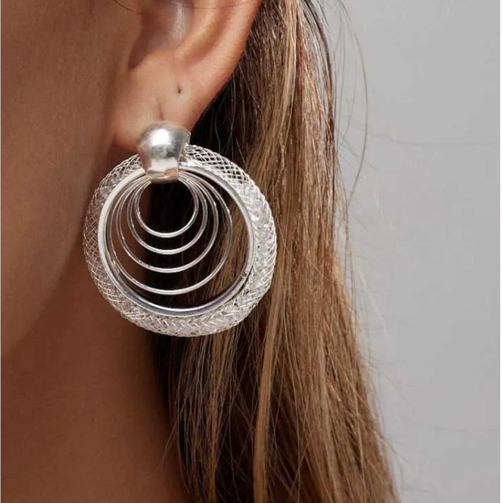 Elegant Silver Hoop Earrings